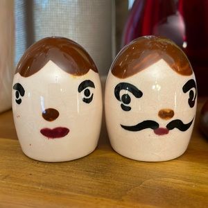 Napco Egghead Salt n Pepper Shakers